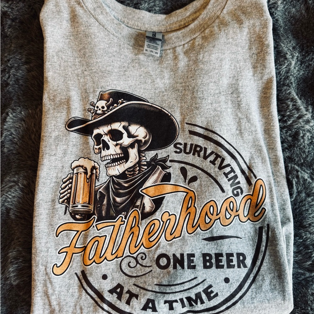 NEW Boutique Funny Dad Shirt 2XL Surviving Fatherhood Graphic Tee